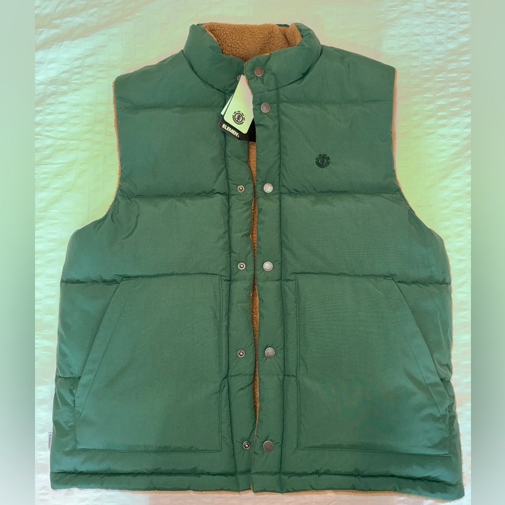 Element Trekka Sherpa Vest REVERSIBLE Size Medium BRAND NEW